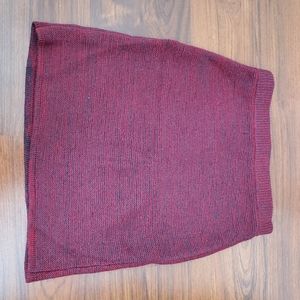 Knit mini skirt